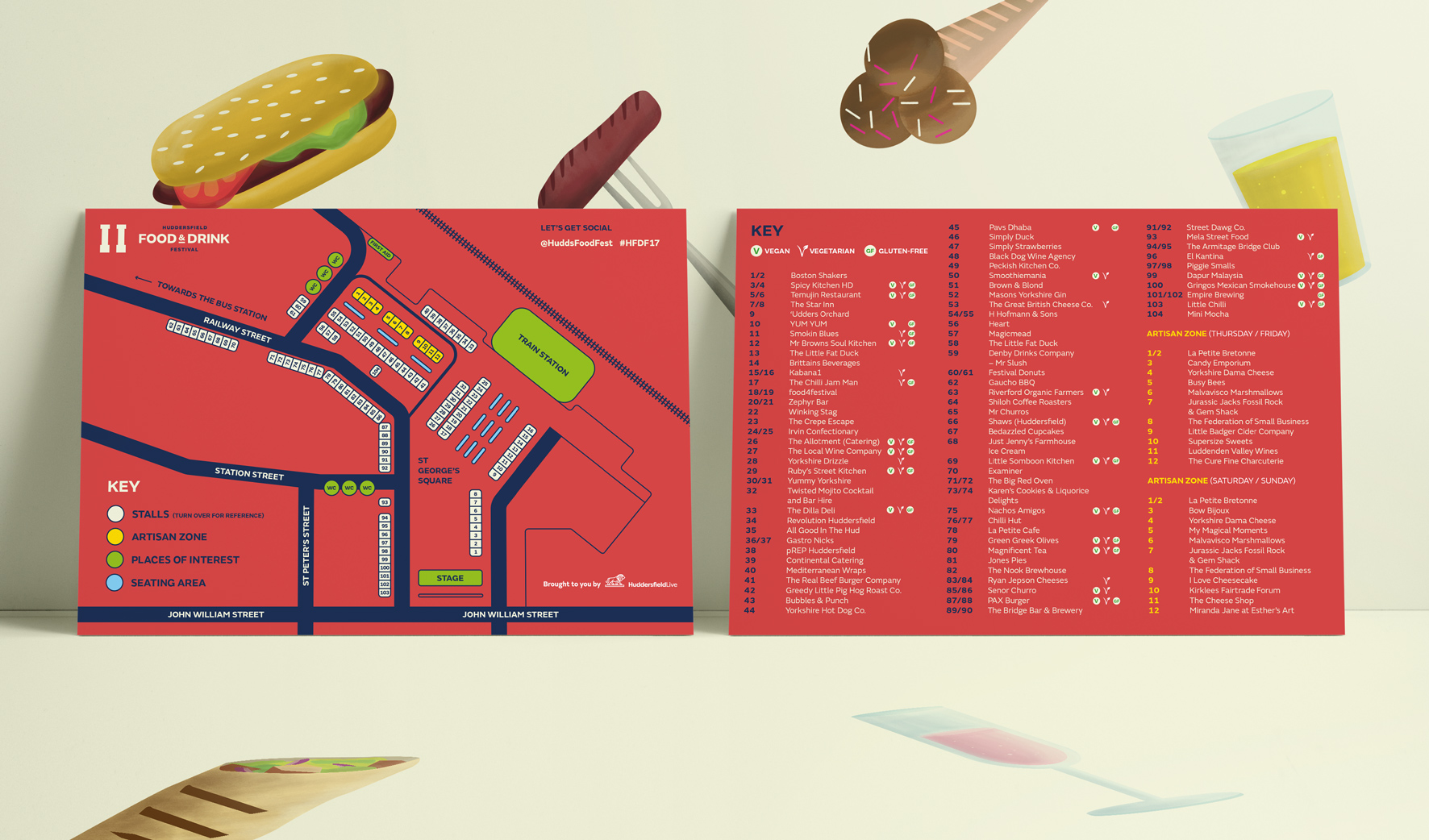 Huddersfield Food & Drink Festival Map Design